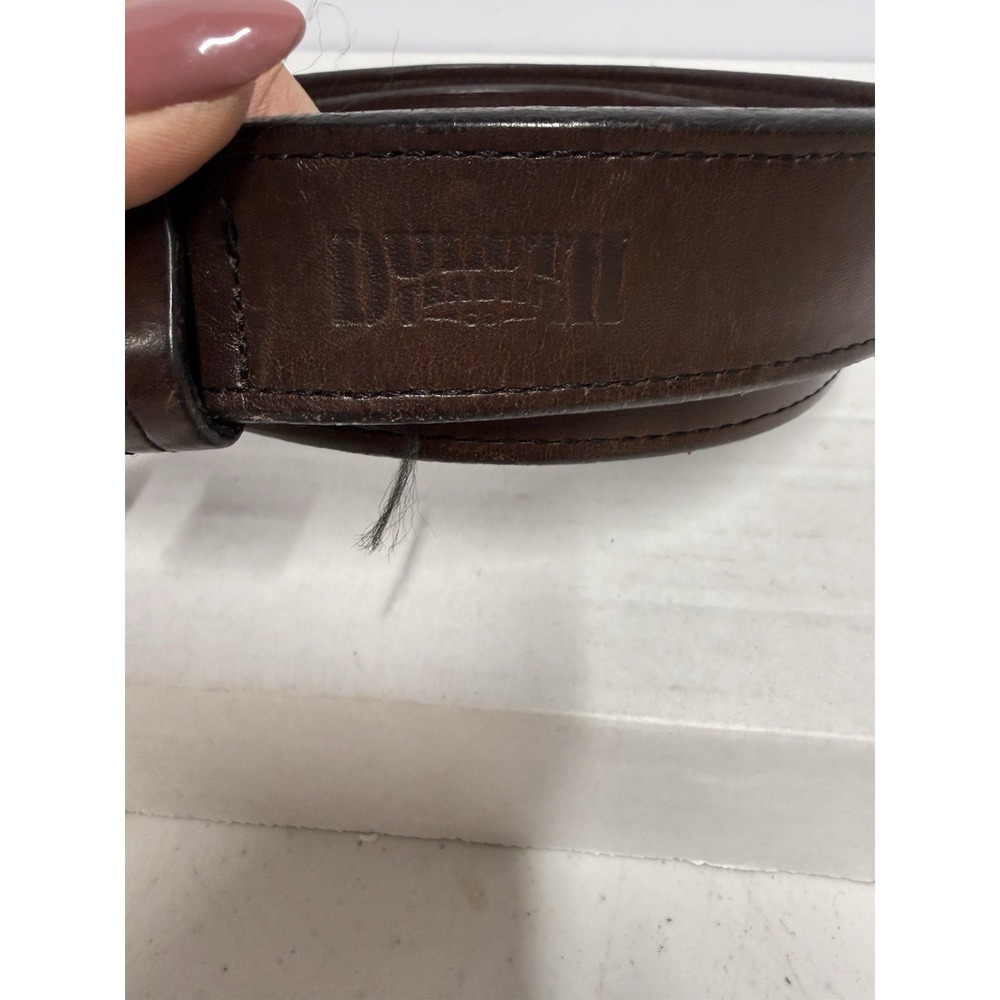 Duluth Trading Co Leather Belt Size 48 Brown Roller Buckle Heavy Duty Work Belt - Picture 3 of 6